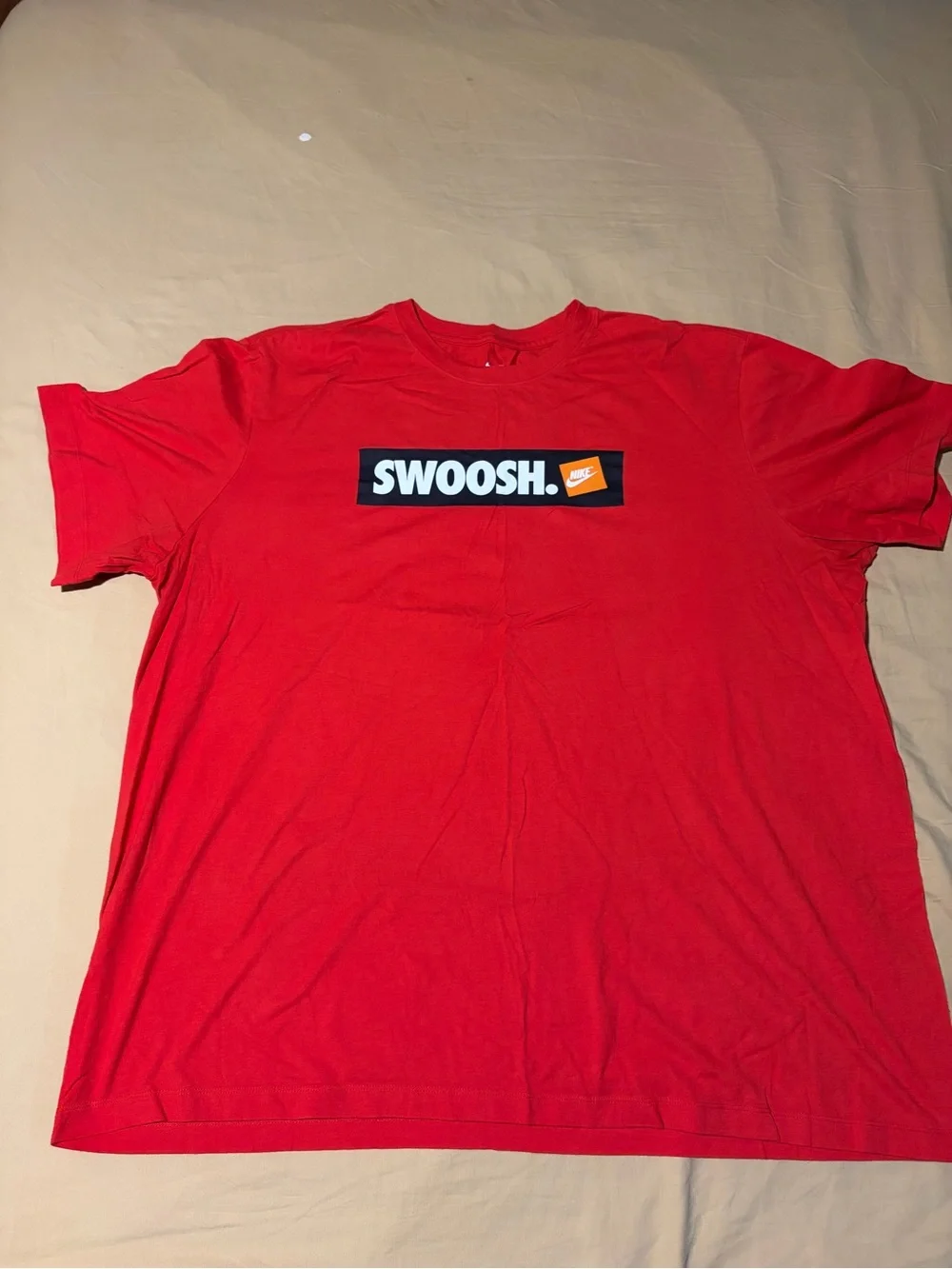Nike Red SWOOSH. Graphic Crew Neck T-Shirt - Men's